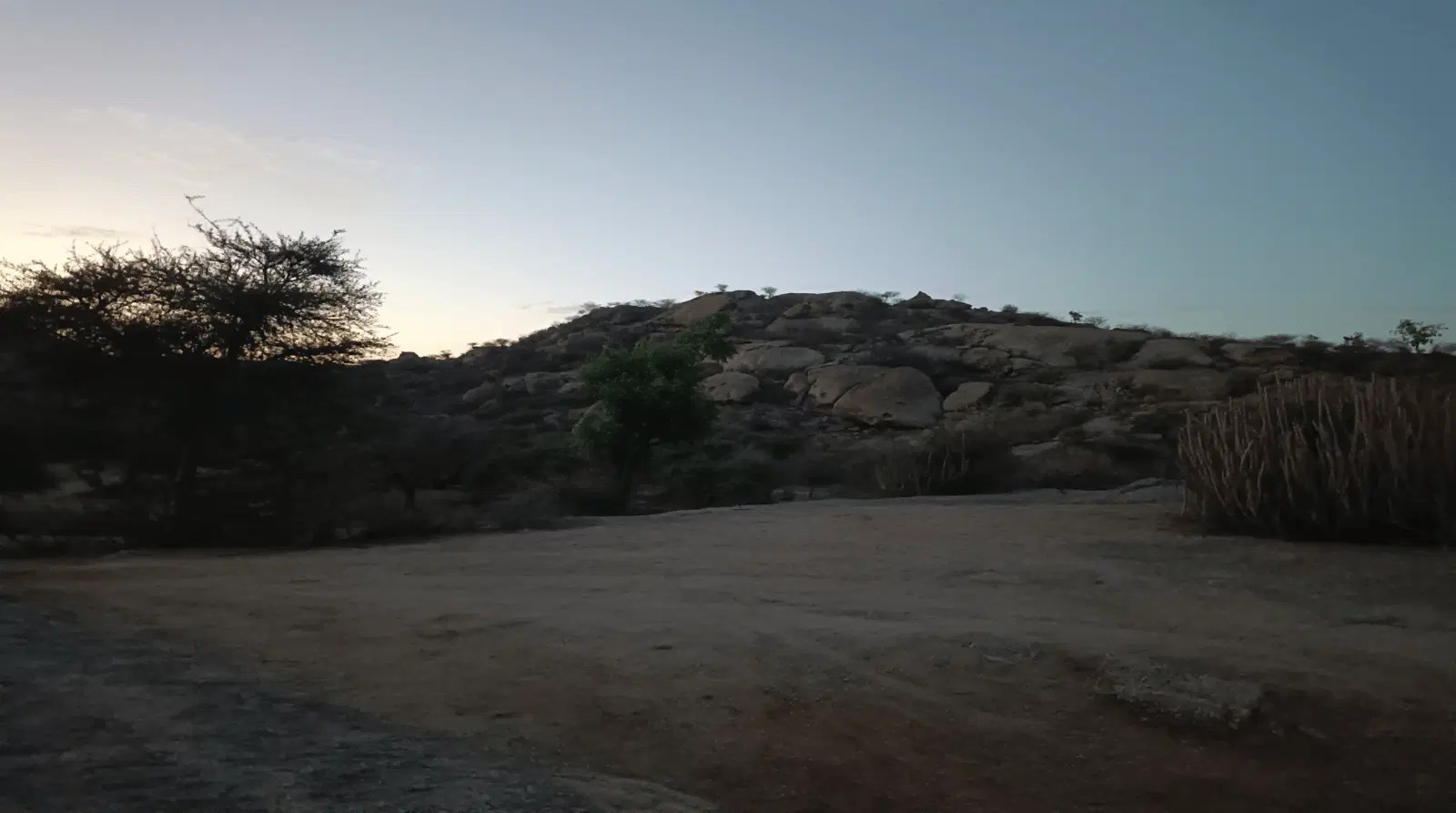 Rocky Hillside Twilight