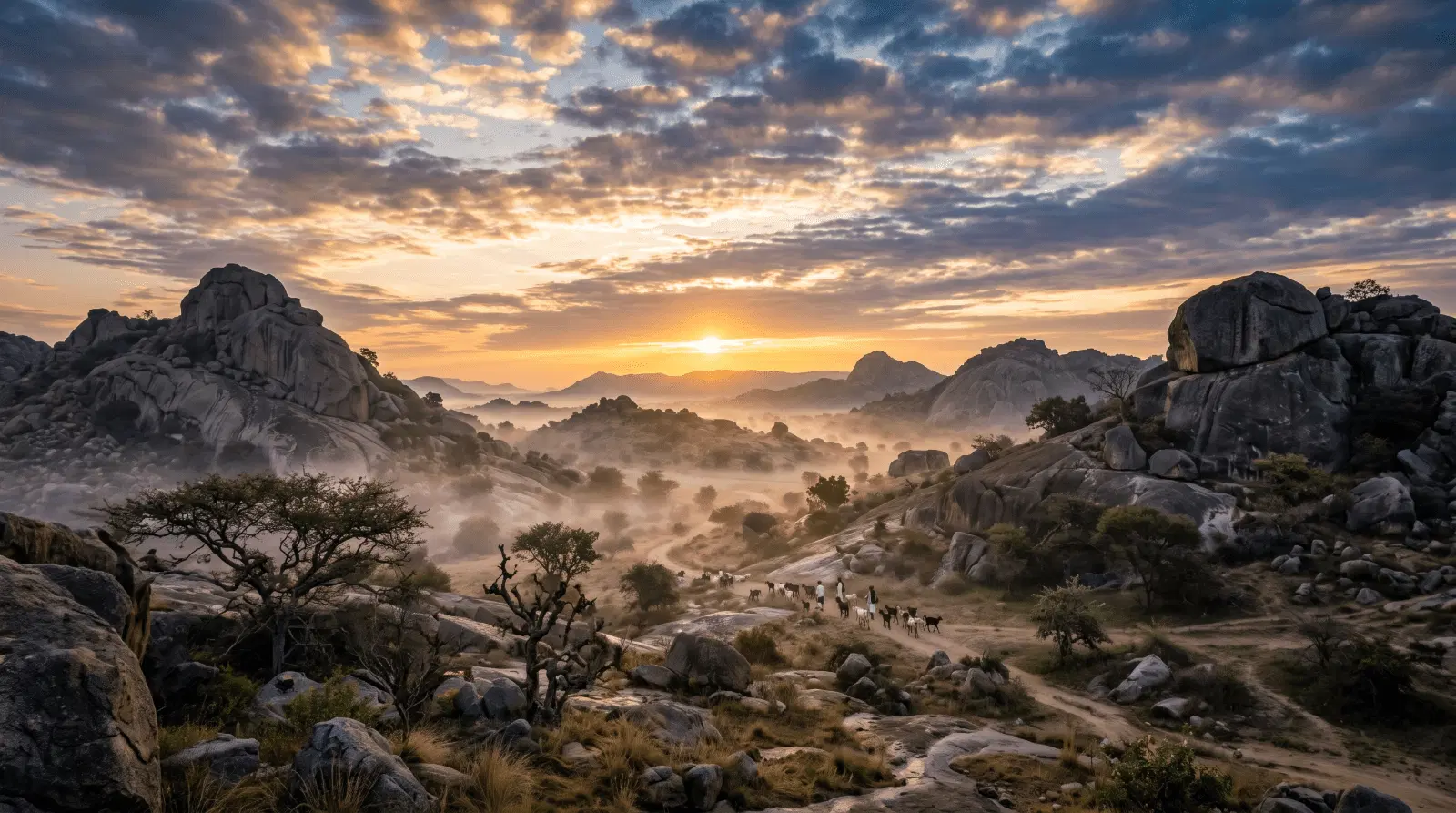 Sunrise Over Granite Hills 1
